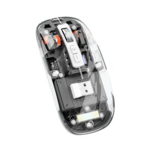 Professional Factory Multi-Color Adjustable <strong>Dpi</strong> for Bluetooth Rechargeable Silent Wireless <strong>Mouse</strong> New Trendy Transparent <strong>Mouse</strong> - Product Image 3