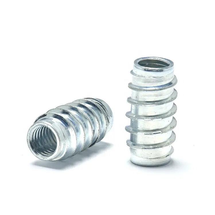 stainless carbon steel Iron Brass Bolts Table Hinge Threaded Insert Nut furniture nuts Furniture Screws