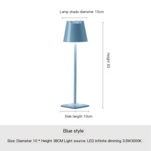 Multicolored Color <strong>Lamp</strong> Modern Design Style Metal <strong>Charging</strong> Iron High Foot Desk <strong>Lamp</strong> - Product Image 3