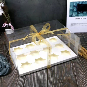 Hộp Đóng Gói Bánh Tráng Miệng Macaron Bánh <span class=keywords><strong>Donut</strong></span> Trong Suốt Cửa Hàng Của Nhà Máy Hộp Quà Tặng Đám Cưới Nhỏ Tùy Chỉnh Hộp Bánh - Product Image 6