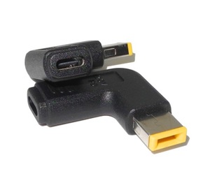 适用于 Lenovo T450 T450s T460 的 USB Type C Female to Square Male Plug Dc 电源适配器转换器笔记本充电器连接器 t470 T470s - Product Image 1