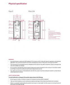 Raspberry Pi Pico 2 W RP2350 scheda di sviluppo microcontrollore wifi/ Bluetooth