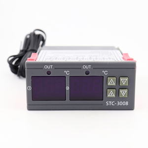 Controlador de temperatura Digital Dual STC3008, termostato termorregulador con STC-3008 de enfriador de calentador, dos relé de salida de 12V 24V 220V