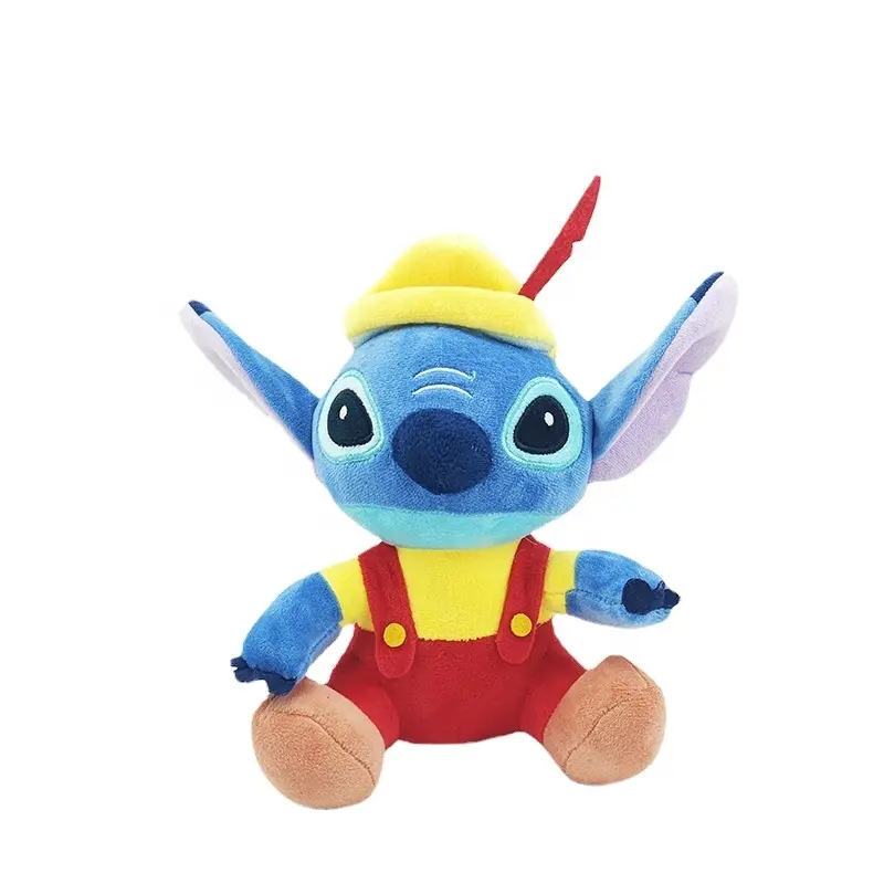 Dibujos animados personalizados Kawaii Stitch muñeco de peluche almohada juguetes suaves Anime Stitch juguetes de peluche animales de peluche juguete para niños