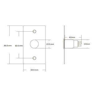 304 in acciaio inox pulsante di uscita porta Push Exit interruttore di accesso controllo pulsante di rilascio della porta con luce - Product Image 5