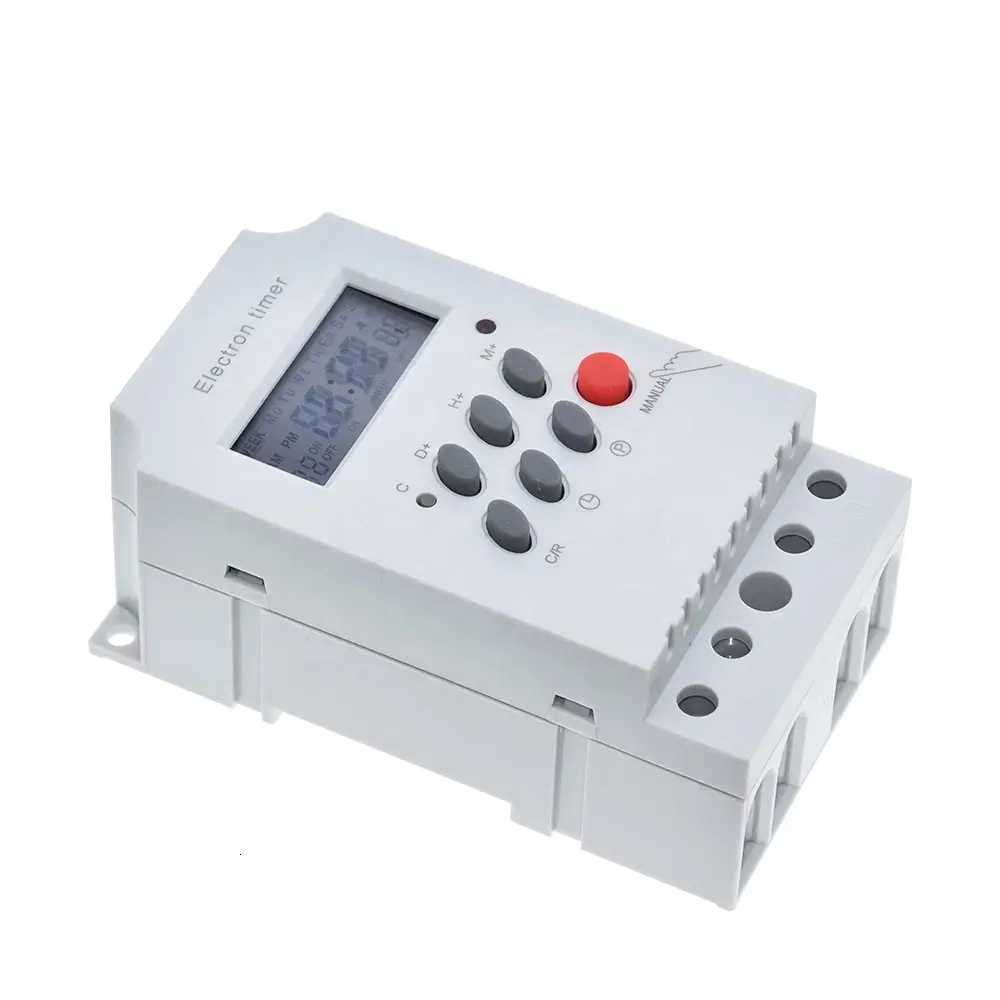 KG316T-II Timer elettronico AC 220V 25A guida Din interruttore Timer elettronico programmabile digitale controllo apparecchiature elettriche