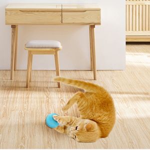 Juguetes interactivos y de movimiento para gatos inteligentes, Bola de hierba gatera rodante automática automóvil hecha de silicona duradera para gatos - Product Image 6