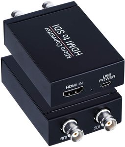 Adaptador convertidor HDMI a SDI, 1080P, una entrada HDMI, dos salidas SDI, compatible con SDI/HD-SDI/3G-SDI - Product Image 1