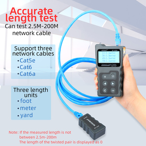 NF-8209 Wire Tracker Tester per cavi di rete test di continuità misurazione della lunghezza scansione del cavo porta di test POE Flash - Product Image 6