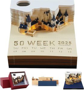 2025 superventas 3D Bloc de notas calendario bloques de construcción decoración manualidades no adhesivo nota cubo Bloc de notas - Product Image 1