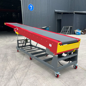 Transportador de correa portátil y extensible de descarga de carga de camiones para carga de contenedores de almacén