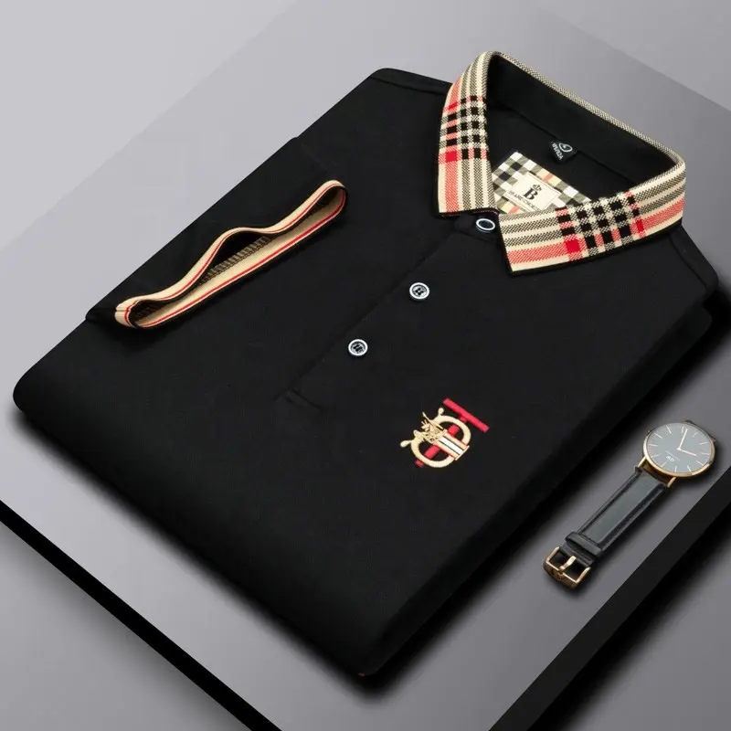 Nuovo Design di alta qualità Golf Man Casual Polo maschile camicia a maniche corte ricamo personalizzato Logo Polo da uomo