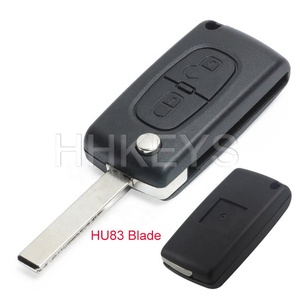 En iyi kalite 2 düğmeli uzak anahtar kabuk durumda 407 C2 C3 C4 araba çevirme anahtar pil tutucu ile CE0536 - Product Image 1