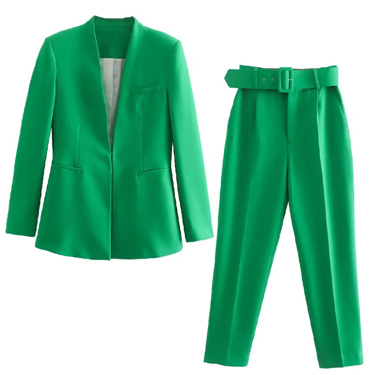 Blazer manga longa feminino personalizado, uniforme blazer e calça