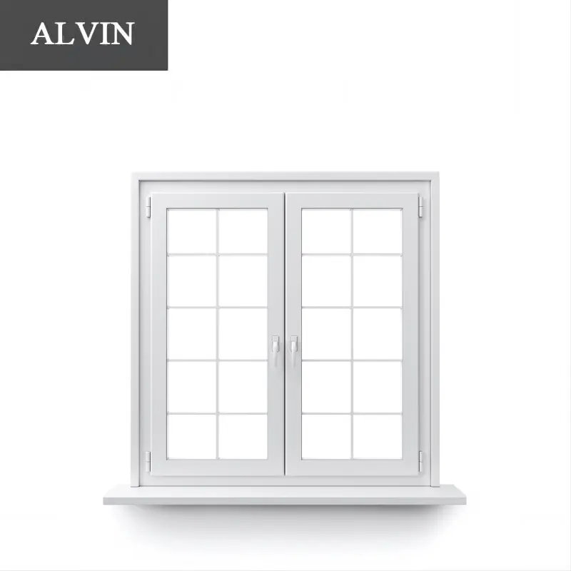 Ventanas estándar de diseño americano para ventanas de aluminio de Casa ventanas abatibles de doble acristalamiento