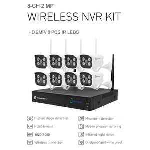 Sistema di telecamere Wifi di sicurezza esterna Wireless 2MP 8ch H.265 kit NVR con visione notturna e Audio bidirezionale tramite App TuyaSmart - Product Image 2