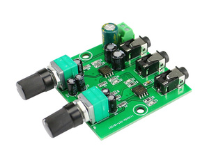 Dos canales de señales de Audio estéreo mezclador Junta una amplificación de canales de salida de auriculares amplificador de audio DIY (2 de entrada 1 salida) - Product Image 1