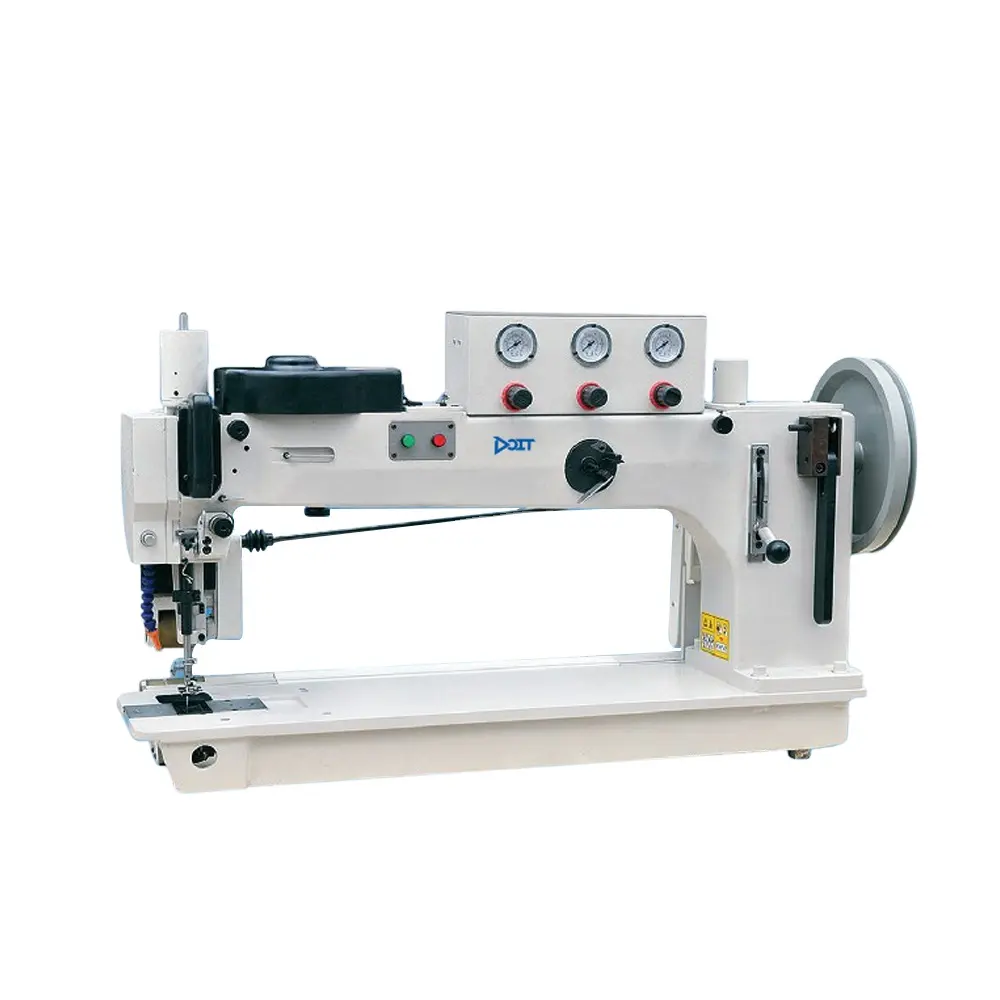 Máquina de coser Industrial con Zigzag de brazo largo de DT366-76-12HM, para materiales de alta resistencia y muy gruesos