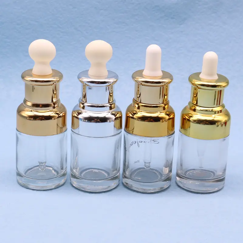 20ml 30ml 50ml Roségold Kosmetik verpackung/Glasflaschen/Glas verpackungs flaschen, Kosmetik behälter und Verpackung