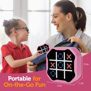 3 in 1 elektronik Tic Tac Toe oyunu dijital Tic Tac Toe Bolt oyunu ile sessiz mod taşınabilir eğitici oyuncak hediye - Product Image 5
