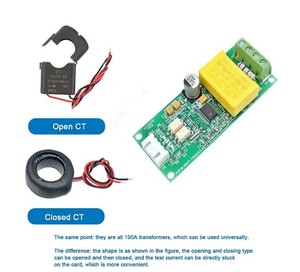 PZEM-004T AC Digital Multifunction Meter Watt Power Volt Amp TTL Current Test <strong>Module</strong> With Coil 0-100A 80-260V AC For <strong>Arduino</strong> - Product Image 2