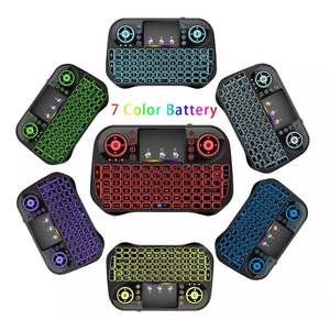 Teclado inalámbrico I10 retroiluminado para videojuegos, 2,4G + BT, Air Mouse, Touchpad, Control remoto para Android TV Box - Product Image 3