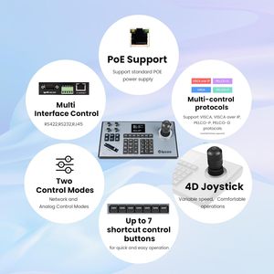 Tutto in uno kit di videoconferenza 3 pz 4k ndi telecamere VL12U e 1 ndi tastiera controller KB200 - Product Image 5