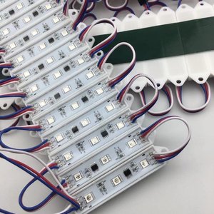 Modulo Led RGB 12V RGBIC 3 Led Light Full Color Chasing Mini SMD 5050 moduli Led per telecomando a iniezione per LightBox - Product Image 1