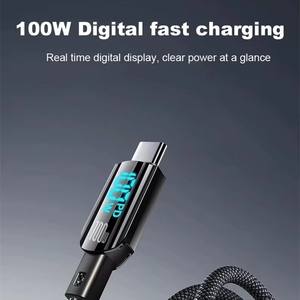 2025新设计60w超快速充电器Usb c电缆100W锌合金材料5A c型至c型Usb充电电缆PD30W - Product Image 6