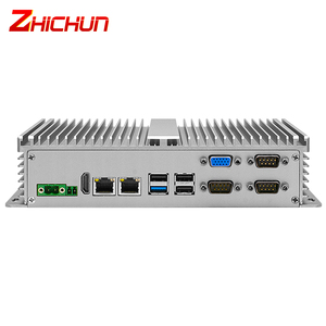 Lüfter lose Opn sense Pfsense Firewall Mini-PC Quad Core J1900 4 Nic Ethernet LAN Industrie computer Netzwerk Appliance Server Silber - Product Image 1