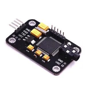 LTRIG custom 1Pcs Control <strong>Voice</strong> <strong>Recognition</strong> Module Black <strong>Voice</strong> Jumper Cable With High Sensitivity Microphone Tools For <strong>Arduino</strong> - Product Image 4