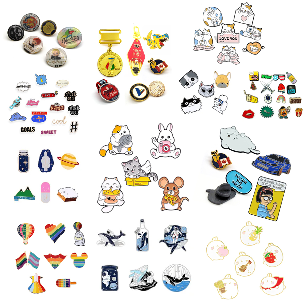 Custom badge pins