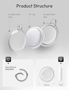 エアタグペットトラッカーの代替品はAppleで動作します私のIOS防水ホルダーキーファインダーキー & ハンドバッグと荷物 - Product Image 3