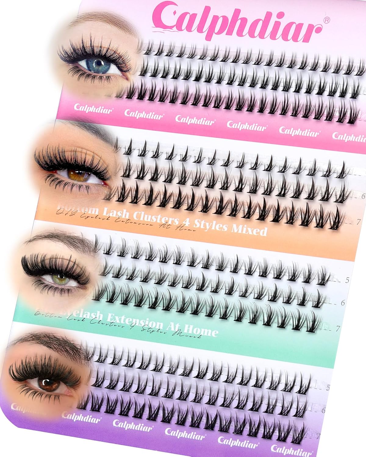 Cils inférieurs à 3 styles A-spiky
