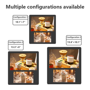 8 13,3 дюймов двойной сенсорный экран Android 11 рекламная машина LCD Digital Signage дисплей коммерческий плакат плеер для ресторана - Product Image 2