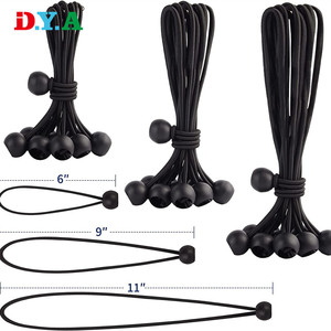 Custom Size 3'' 6'' 9'' Tie Down Plastic Ball Bungee <strong>Elastic</strong> <strong>Loop</strong> <strong>Cords</strong> for Outdoor Camping Tent Trampoline - Product Image 5