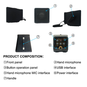 GS1C Smart Handheld Lrad Public Address System with Earthquake Early <strong>Detection</strong> <strong>Function</strong> - Product Image 3