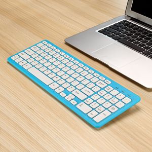 Teclado inalámbrico recargable Teclado portátil ergonómico Mecánico para computadora PC Tablet Laptop