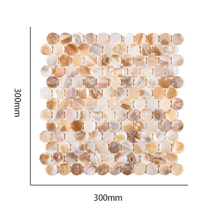 round seashell mosaic tile kitchen backsplash shower wall 300*300*2mm shell mosaic