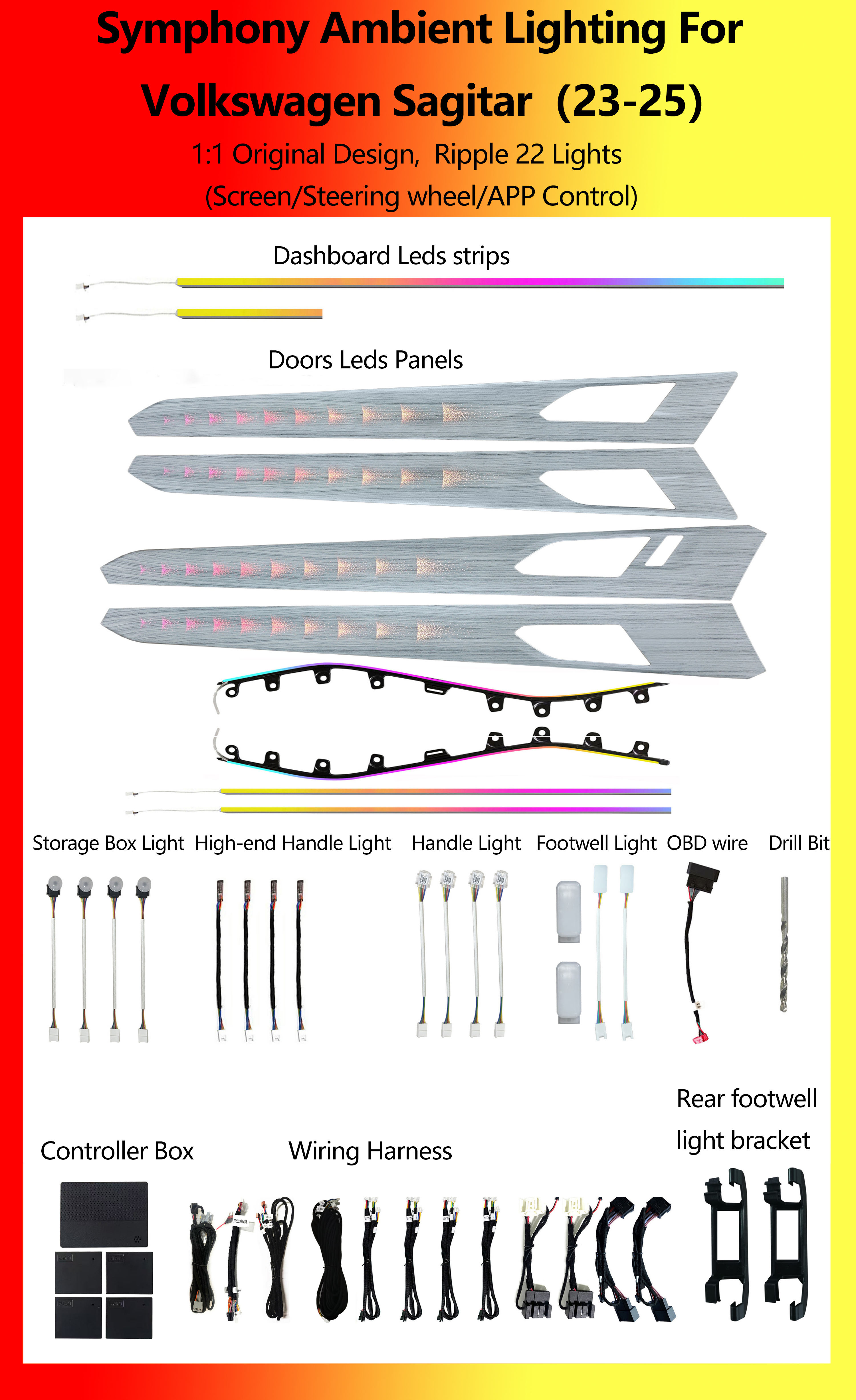 Volkswagen Sagitar Ripple Symphon 22 Lights