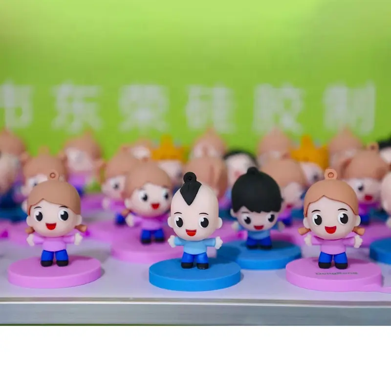 Personalize Seu Próprio PVC Figuras De Ação De Borracha Modelo Brinquedos 3D Impressão Silicone Boneca Anime Figura para Crianças