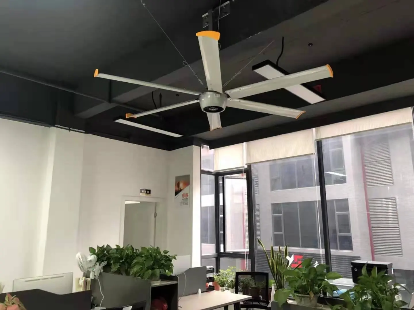 Cheap Industrial Ceiling Fan Price 3000mm 3m 10ft Hvls Big Ceiling Fan Industrial Fan Ventilation