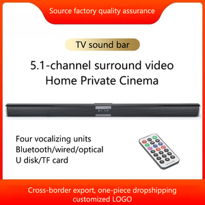 Portable Wireless Soundbar TV Speaker Home Theater <strong>System</strong> with TF Card <strong>Function</strong> for <strong>Computer</strong> Use