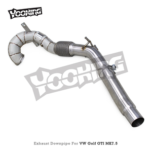 Exhaust <strong>Header</strong> Downpipe for VW GOLF 7/7.5 MK7/MK7.5 <strong>GTI</strong> 2.0T 2014-2020 Race Sport Car SS304 Free Flow Pipe Exhaust Muffler - Product Image 6