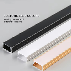 Alüminyum kanal difüzör ışık LED profil yüzeye monte erkek köşe LED ışık LED şeritler - Product Image 3