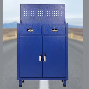 Werkstattwagen aus Metall für Hardware, Autoreparatur, Verstärkter Werkzeugkasten, Fabrik-Doppeltür-Schubladenschrank - Product Image 1