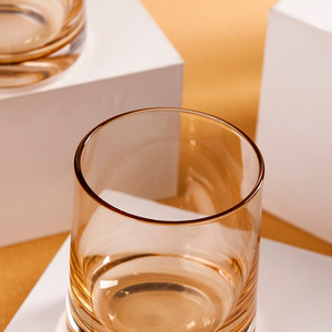 廉价高脚杯装饰彩色酒杯威士忌杯小酒杯双杯不倒翁