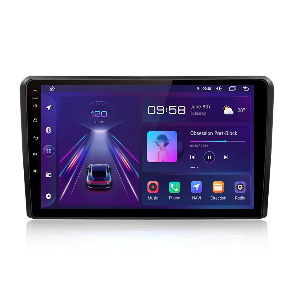 Junsun V1 AI voz CarPlay Android Auto Radio para Audi A3 8P 2003 - 2013 reproductor de DVD del coche GPS rastreador de la Radio del coche de navegación y GPS