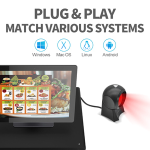 Escáner de código de barras 1d, máquina de escaneo con cable láser de 20 líneas de gran formato, lector de código de barras, punto de venta - Product Image 3