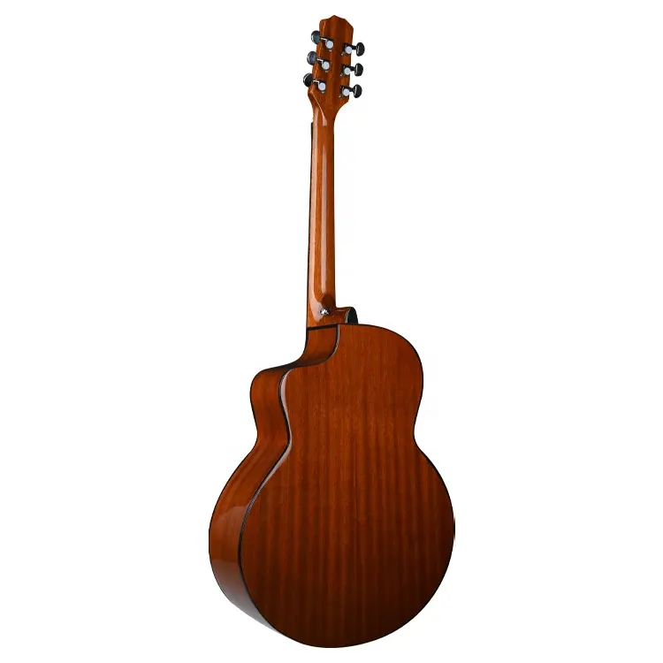 Vente en gros Guitare Jumbo personnalisée Western Red Cedar Oem Guitare acoustique de haute qualité